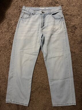 Wrangler Light Blue Relaxed Fit Jeans